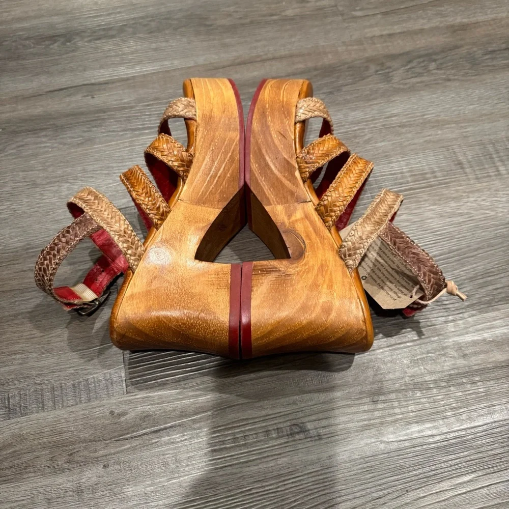 Bed Stu Voicing Braided Leather Platform Sandals